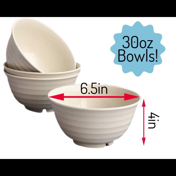 Dinnerware Set, 12pcs, Unbreakable, BPA Free,Beige - Picture 5 of 10